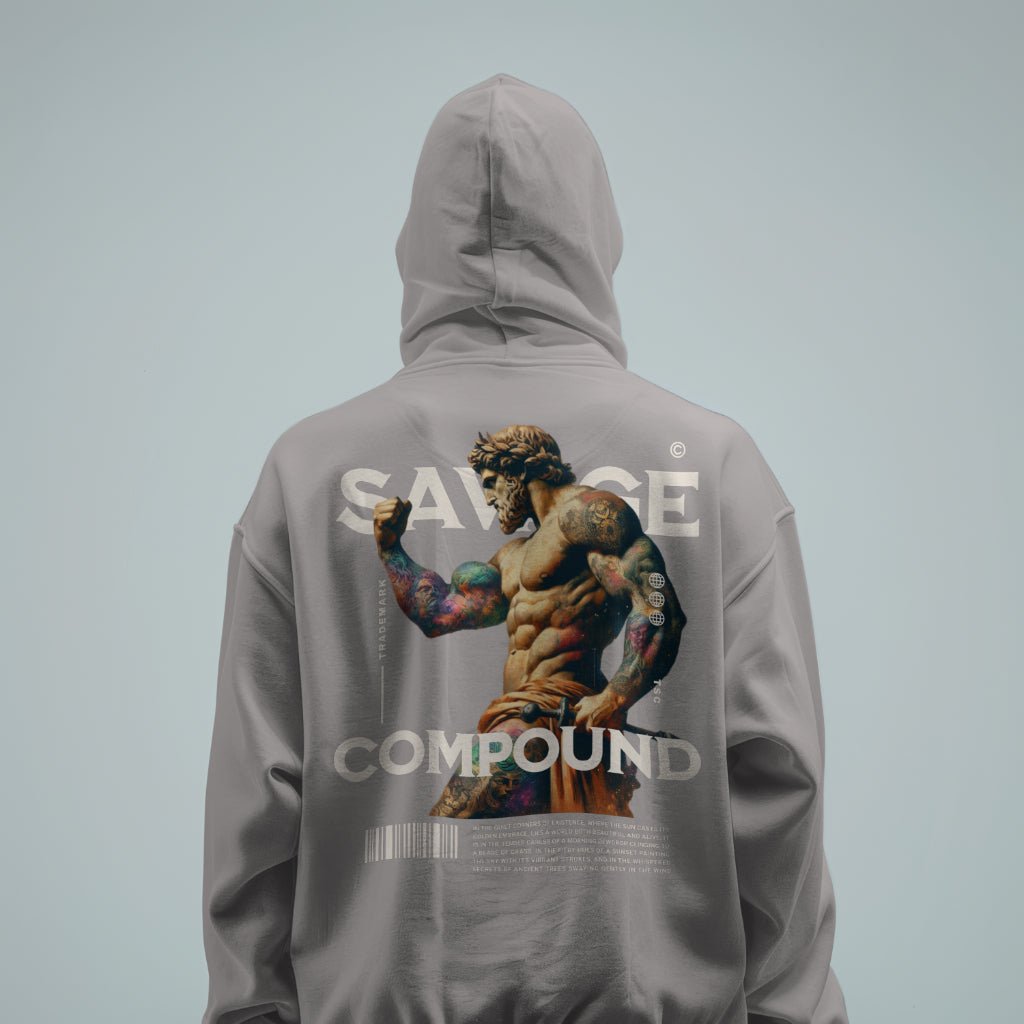 Greek Muscle Premium Hoodie - The Savage Compound