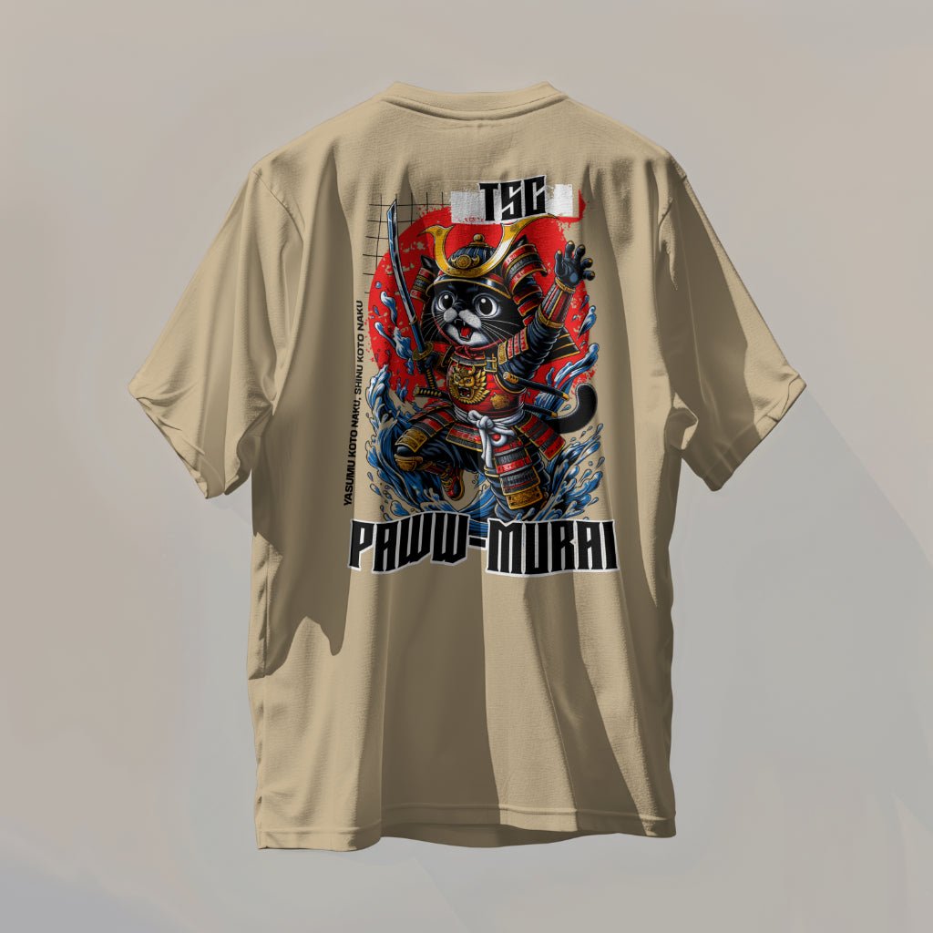 Oversized Paww-murai T Shirt - The Savage Compound
