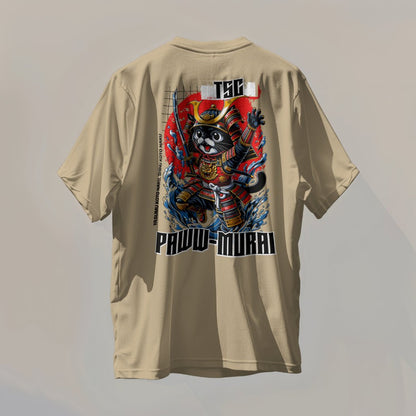 Oversized Paww-murai T Shirt - The Savage Compound